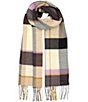 Echo Cubists Woven Plaid Scarf Wrap - Image 1