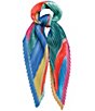 Echo Painterly Composition Pleated Diamond Scarf - Image 1