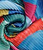 Echo Painterly Composition Pleated Diamond Scarf - Image 3