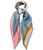 Echo Painterly Composition Pleated Diamond Scarf - Image 4