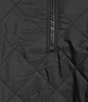Echo Quilted Quarter Zip Poncho, Color:Black - Image 4