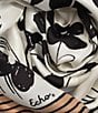 Echo Scribble Floral Silk Scarf - Image 3