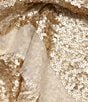Echo Sequin Border Evening Wrap, Color:Cream - Image 3