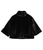 Echo Sheared Mink Faux Fur Jacket, Color:Black - Image 6