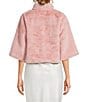Echo Sheared Mink Faux Fur Jacket, Color:Powder Pink - Image 2
