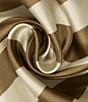 Echo Stripes Silk Bandana Square Scarf - Image 3