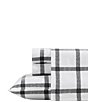 Eddie Bauer Bunkhouse Plaid Printed Flannel Sheet Set, Color:Black/White - Image 2