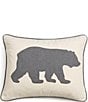 Color:Charcoal - Image 1 - Charcoal Bear Breakfast Pillow