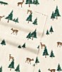 Color:Oyster - Image 2 - Deer Hollow Flannel Sheet Set