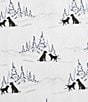 Color:White - Image 5 - Dog Friends Printed Flannel Sheet Set