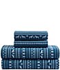 Eddie Bauer Dog Sweater Stripe Cotton Flannel Sheet Set - Image 3