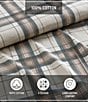 Eddie Bauer Edgewood Plaid Flannel Sheet Set - Image 4