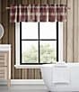 Color:Flag Red - Image 3 - Edgewood Plaid Red Window Pole Top Valance