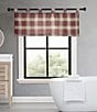 Color:Flag Red - Image 3 - Edgewood Plaid Red Window Tab Top Valance