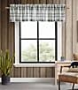 Eddie Bauer Fall Creek Plaid Pole Top Window Valance, Color:Chrome - Image 2