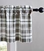 Eddie Bauer Fall Creek Plaid Pole Top Window Valance, Color:Chrome - Image 4