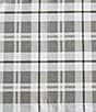 Eddie Bauer Fall Creek Plaid Pole Top Window Valance, Color:Chrome - Image 5