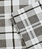 Eddie Bauer Fall Creek Plaid Pole Top Window Valance, Color:Chrome - Image 6