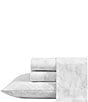 Color:Cement - Image 1 - Fish Atol Grey Cotton Percale Sheet Set