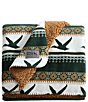 Eddie Bauer Goose Sweater Printed Reversible Plush Throw - Image 1