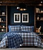 Eddie Bauer Halifax Plaid Flannel Reversible Comforter Mini Set - Image 1