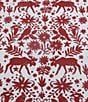 Color:Dark Red - Image 3 - Holiday Collection Arcadia Cotton Flannel Sheet Set