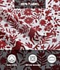 Color:Dark Red - Image 5 - Holiday Collection Arcadia Cotton Flannel Sheet Set