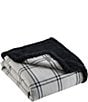 Color:Grey/Multi - Image 2 - Kettle Falls Plaid Sherpa Throw