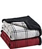 Color:Grey/Multi - Image 4 - Kettle Falls Plaid Sherpa Throw
