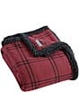 Color:Red/Multi - Image 1 - Kettle Falls Plaid Sherpa Throw