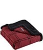 Color:Red/Multi - Image 2 - Kettle Falls Plaid Sherpa Throw