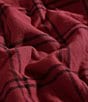 Eddie Bauer Kettle Falls Plaid Sherpa Throw Blanket, Color:Red/Multi - Image 3