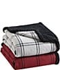 Eddie Bauer Kettle Falls Plaid Sherpa Throw Blanket, Color:Red/Multi - Image 4