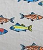 Color:White - Image 3 - Kids' Fish Lake Flannel Fleece Throw
