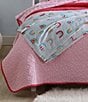 Color:Pink - Image 4 - Kids' Garden Stitch Reversible Quilt Mini Set
