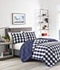 Color:Medium Blue - Image 2 - Lake House Navy Plaid Quilt Mini Set