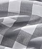 Color:Gingham Stone - Image 5 - Lakehouse Plaid Percale Cotton Sheet Set