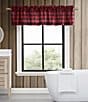 Eddie Bauer Mountain Plaid Pole Top Window Valance, Color:Red - Image 3
