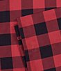 Eddie Bauer Mountain Plaid Pole Top Window Valance, Color:Red - Image 6