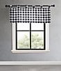 Color:Black - Image 1 - Mountain Plaid Window Tab Top Valance