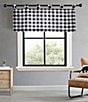 Color:Black - Image 2 - Mountain Plaid Window Tab Top Valance