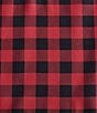 Eddie Bauer Mountain Plaid Check Tab Top Window Valance, Color:Red - Image 5