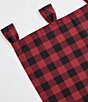 Eddie Bauer Mountain Plaid Check Tab Top Window Valance, Color:Red - Image 6