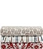 Eddie Bauer Multi Printed Ski Line Cotton Flannel Sheet Set, Color:Open White - Image 7