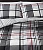 Color:Black - Image 6 - Normandy Plaid Micro Suede Reversible Comforter Mini Set