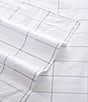 Color:Grey/White - Image 5 - Northern Plaid Cotton Percale Sheet Set