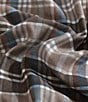 Eddie Bauer Rugged Plaid Brown Micro Suede Reversible Comforter Mini Set, Color:Open Medium Brown - Image 7