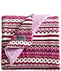 Eddie Bauer Shelton Fair Isle Printed Reversible Plush Throw - Image 1