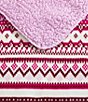 Eddie Bauer Shelton Fair Isle Printed Reversible Plush Throw - Image 3