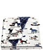 Eddie Bauer Ski Patrol Printed Plush Reversible Throw - Image 1